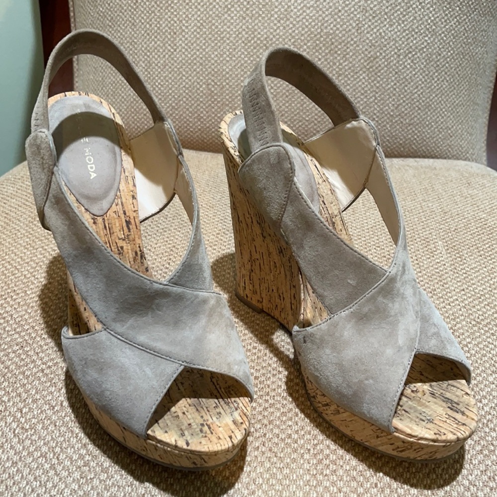 Leather Kirk wedge, very light weight
